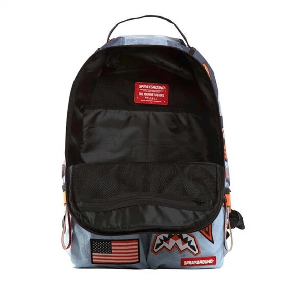 NWT Sprayground Mission to Mars! Buzz Aldrin's Shark Patches Backpack - Picture 6 of 8